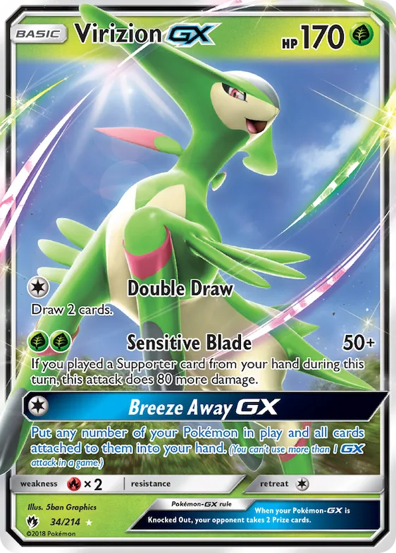 Virizion-GX #34 – SM - Lost Thunder