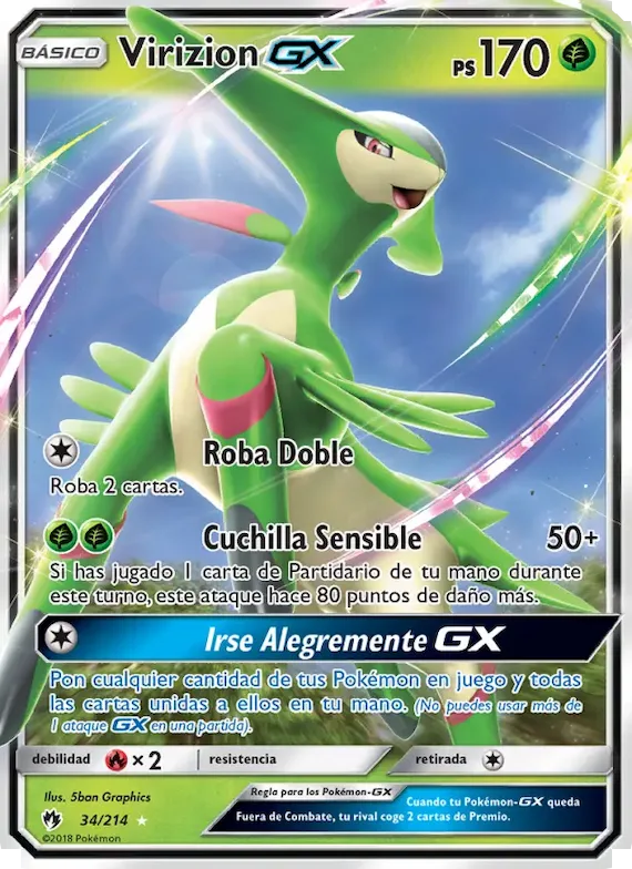 Virizion GX 34 – Truenos Perdidos