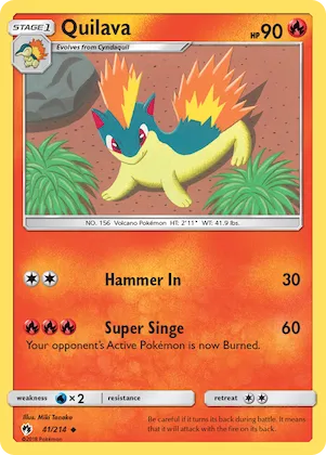 Quilava #41 – SM - Lost Thunder