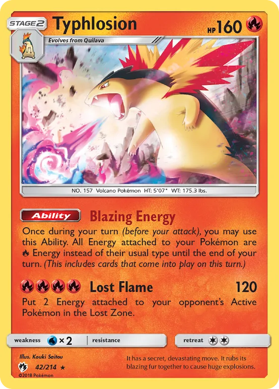 Typhlosion #42 – SM - Lost Thunder