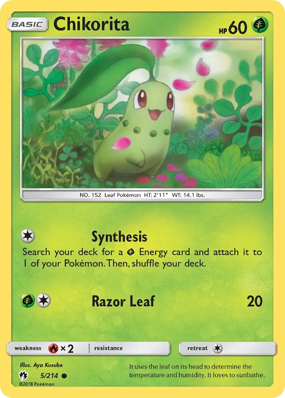 Chikorita #5 – SM - Lost Thunder