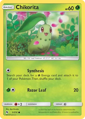 Chikorita #5 – SM - Lost Thunder