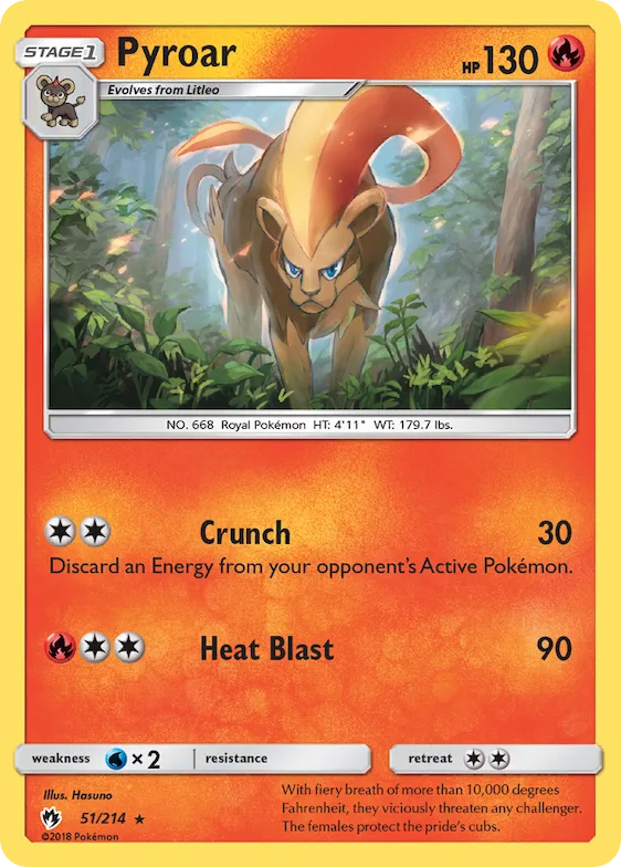 Pyroar #51 – SM - Lost Thunder