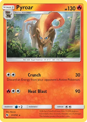 Pyroar #51 – SM - Lost Thunder