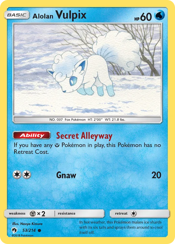 Alolan Vulpix #53 – SM - Lost Thunder