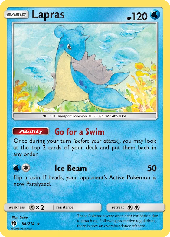 Lapras #56 – SM - Lost Thunder
