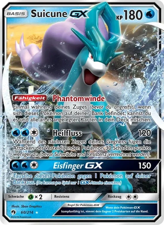 Suicune GX 60 – Echo des Donners
