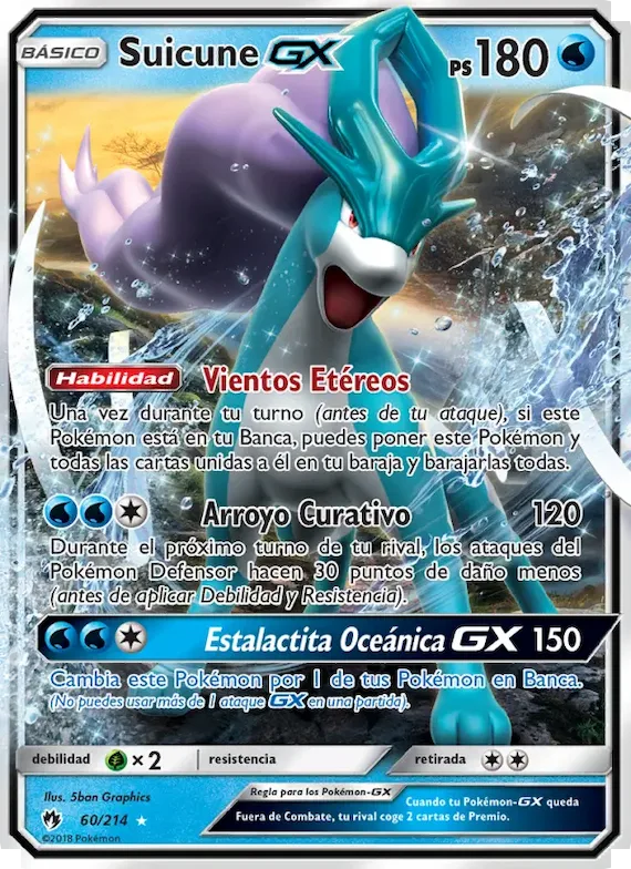 Suicune GX 60 – Truenos Perdidos