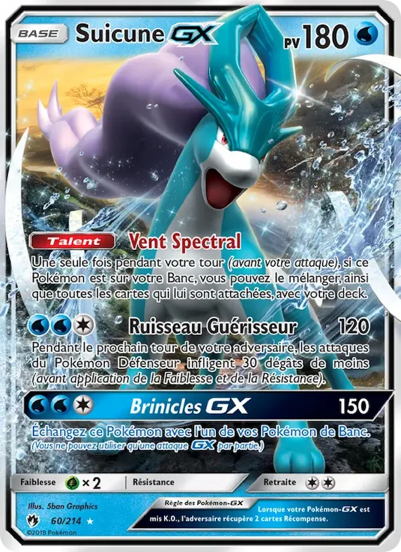 Suicune GX 60 – Tonnerre Perdu