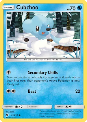 Cubchoo #61 – SM - Lost Thunder