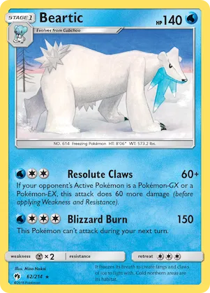 Beartic #62 – SM - Lost Thunder