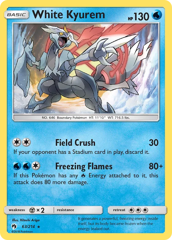 White Kyurem #63 – SM - Lost Thunder
