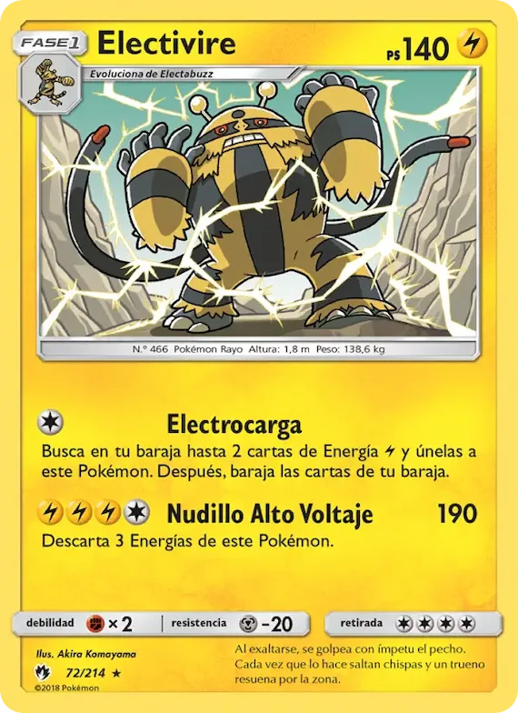 Electivire 72 – Truenos Perdidos