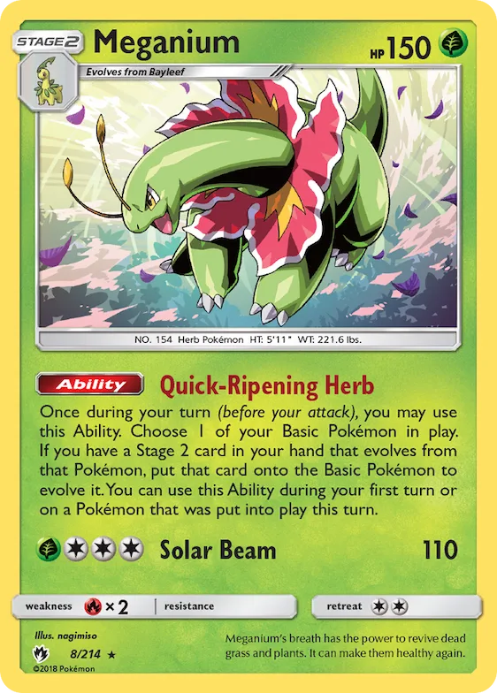 Meganium #8 – SM - Lost Thunder