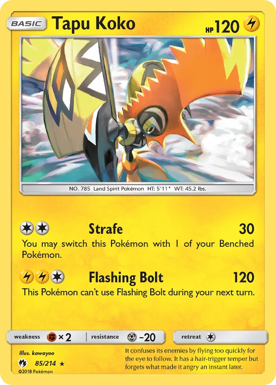 Tapu Koko #85 – SM - Lost Thunder