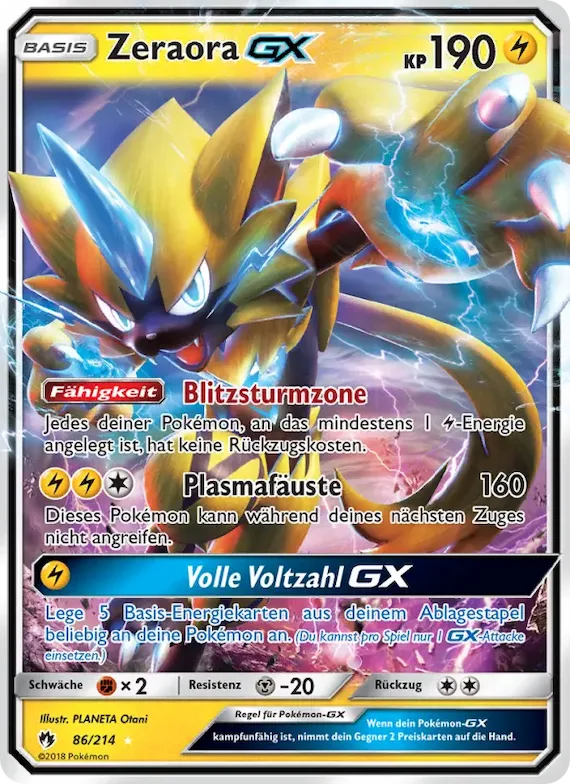 Zeraora GX 86 – Echo des Donners