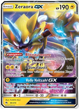 Zeraora GX Nr. 86 – Echo des Donners