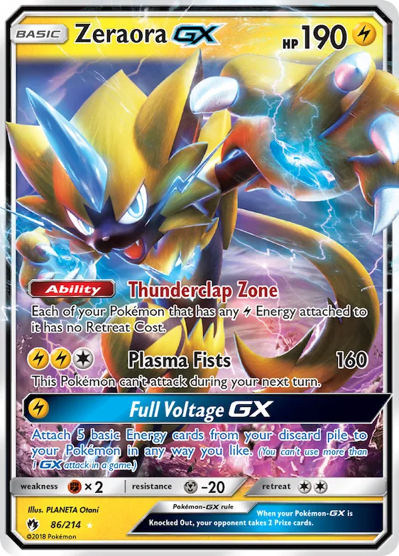 Zeraora-GX #86 – SM - Lost Thunder