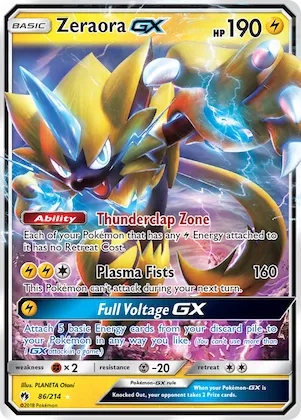 Zeraora-GX #86 – SM - Lost Thunder