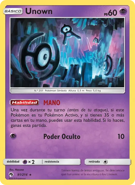 Unown 91 – Truenos Perdidos