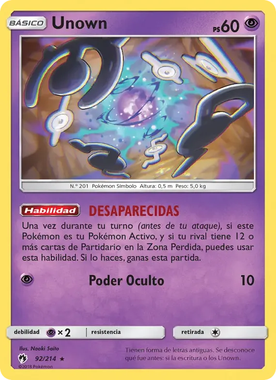 Unown 92 – Truenos Perdidos