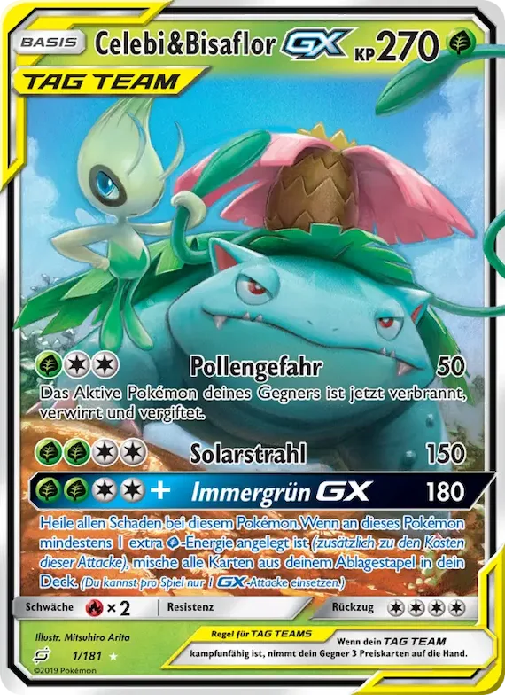 Celebi & Bisaflor GX 1 – Teams Sind Trumpf