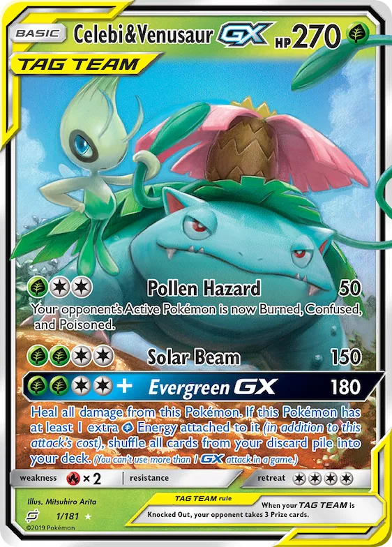 Celebi & Venusaur-GX #1 – Team Up