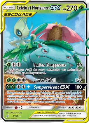 Celebi et Florizarre GX n° 1 – Duo de Choc