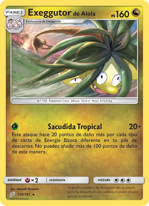 Exeggutor de Alola 114 – Union de Aliados