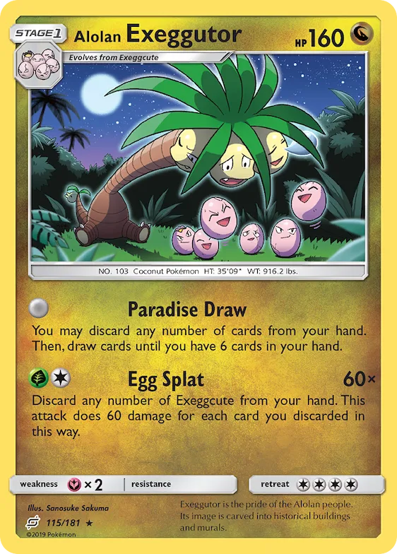 Alolan Exeggutor #115 – Team Up