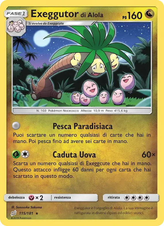Exeggutor di Alola 115 – Gioco di Squadra