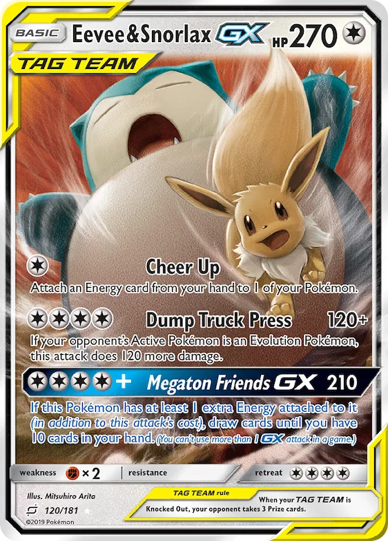 Eevee & Snorlax-GX #120 – Team Up