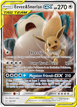 Eevee & Snorlax-GX #120 – Team Up