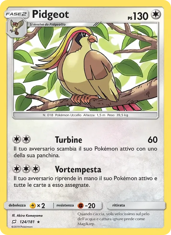 Pidgeot 124 – Gioco di Squadra