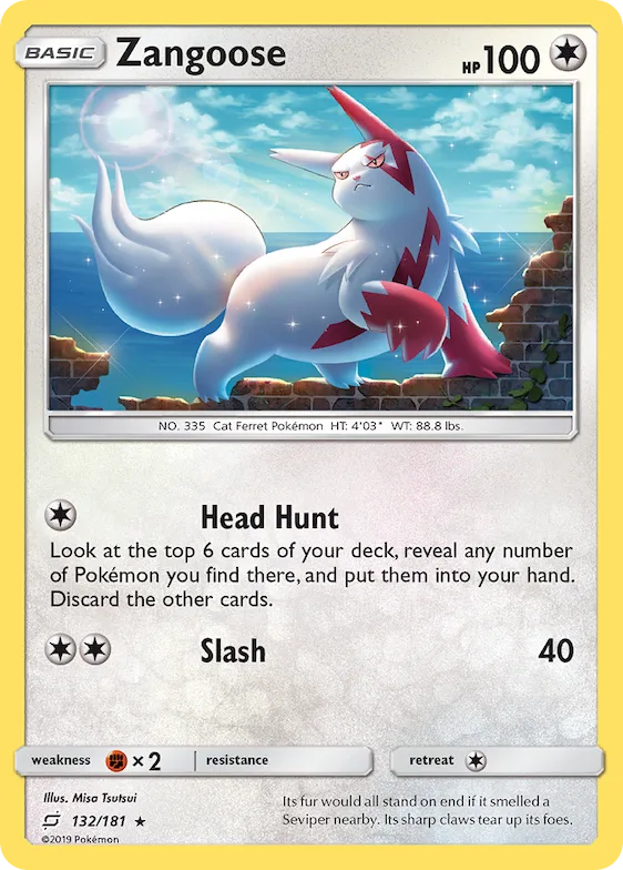 Zangoose 132 – União de Aliados