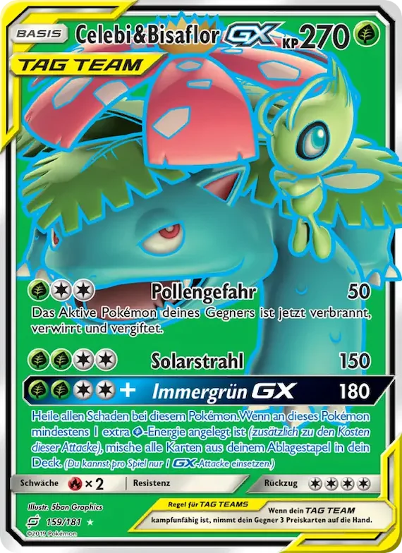 Celebi & Bisaflor GX 159 – Teams Sind Trumpf