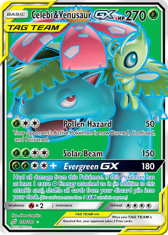 Celebi & Venusaur-GX #159 – Team Up