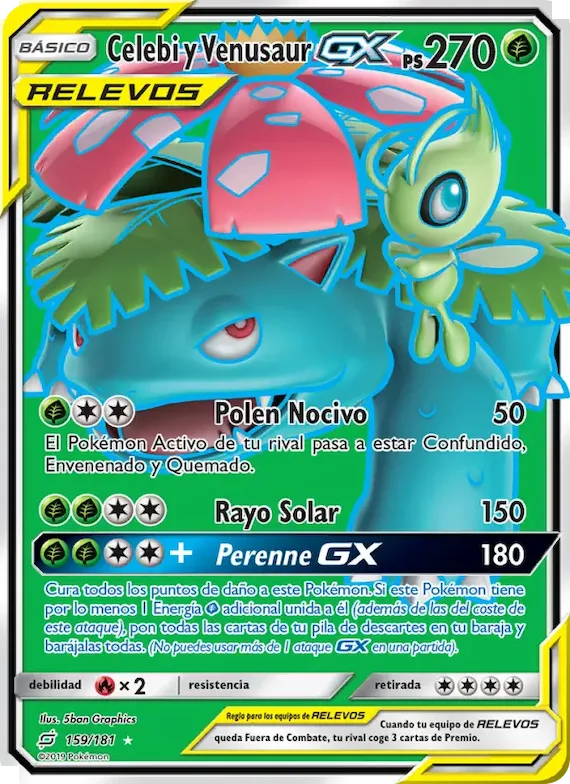 Celebi y Venusaur GX 159 – Union de Aliados