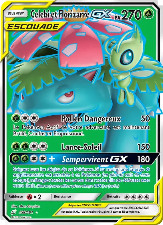 Celebi et Florizarre GX 159 – Duo de Choc