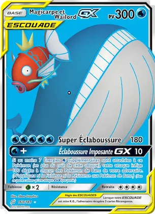 Magicarpe et Wailord GX n° 160 – Duo de Choc