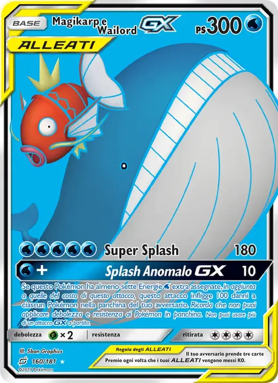 Magikarp e Wailord GX 160 – Gioco di Squadra