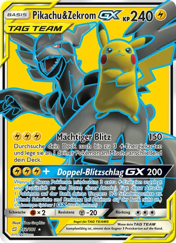 Pikachu & Zekrom GX 162 – Teams Sind Trumpf