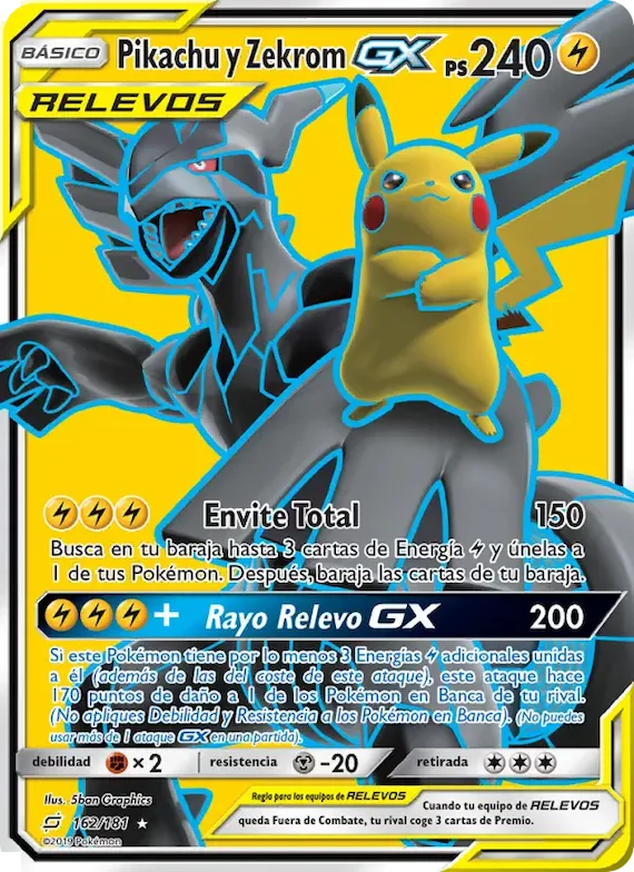 Pikachu y Zekrom GX 162 – Union de Aliados