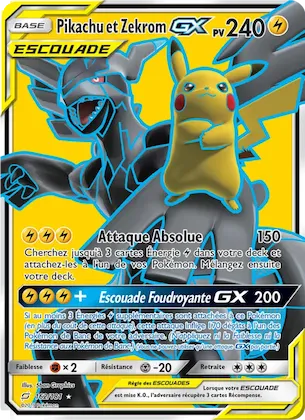 Pikachu et Zekrom GX n° 162 – Duo de Choc