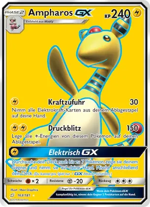 Ampharos GX Nr. 163 – Teams Sind Trumpf