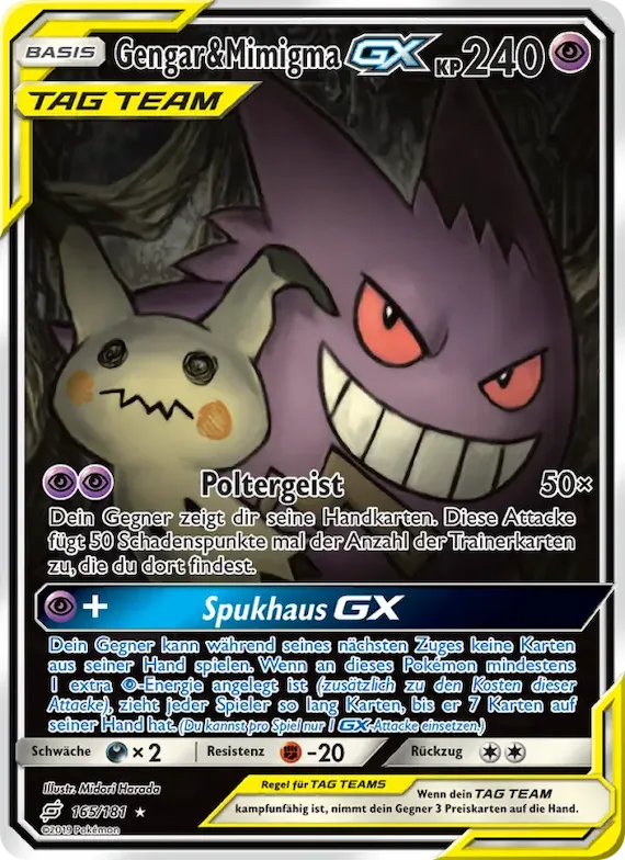 Gengar & Mimigma GX 165 – Teams Sind Trumpf