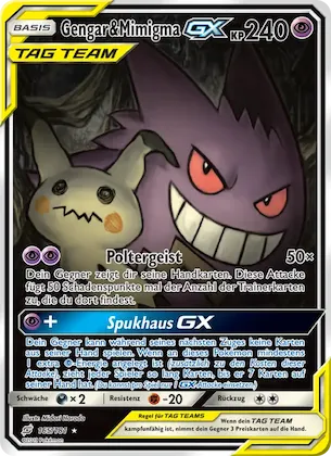 Gengar & Mimigma GX Nr. 165 – Teams Sind Trumpf