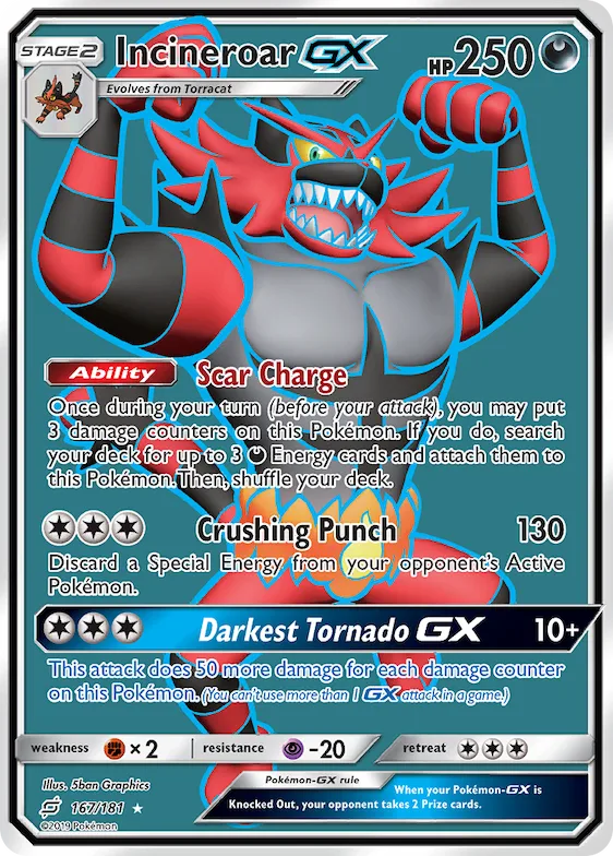 Incineroar-GX #167 – Team Up