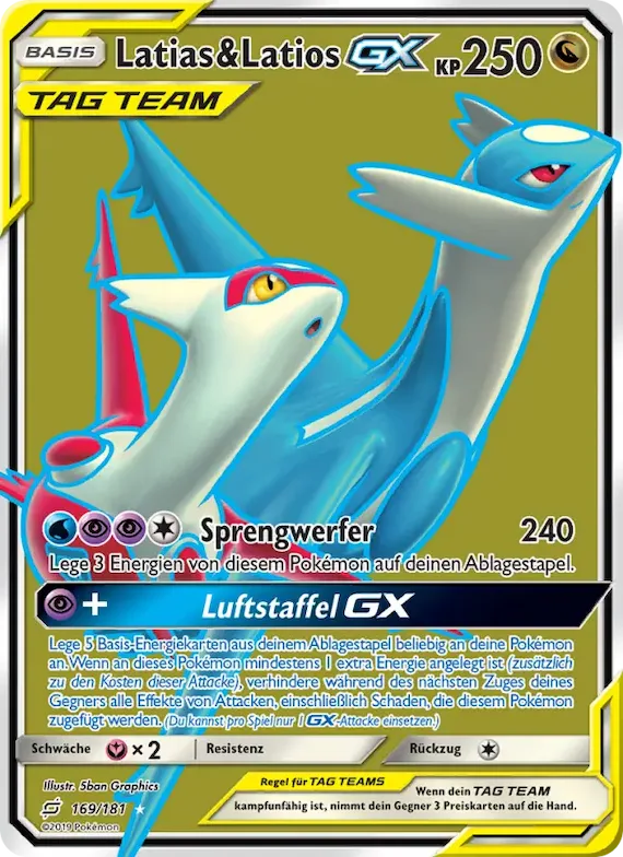 Latias & Latios GX 169 – Teams Sind Trumpf