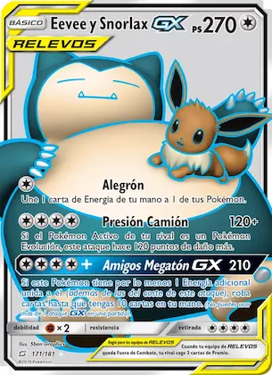 Eevee y Snorlax GX 171 – Union de Aliados